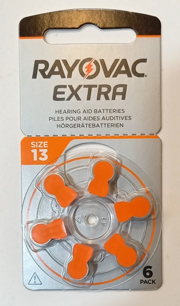 Hörgerätebatterien 13 Rayovac extra orange