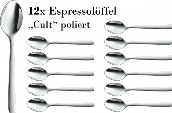 12 Espressolöffel Cult poliert BSF/ Zwilling