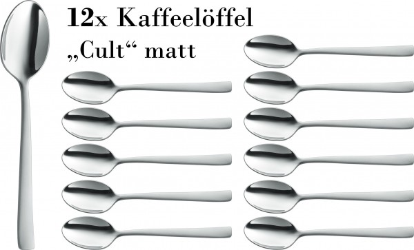 12 Kaffeelöffel Cult matt BSF/Zwilling