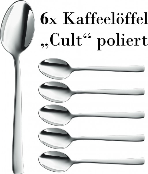 6 Kaffeelöffel Cult poliert BSF/Zwilling