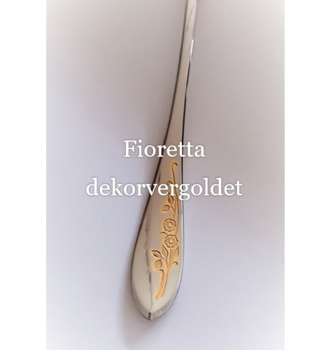 Saucenlöffel, Fioretta dekorvergoldet