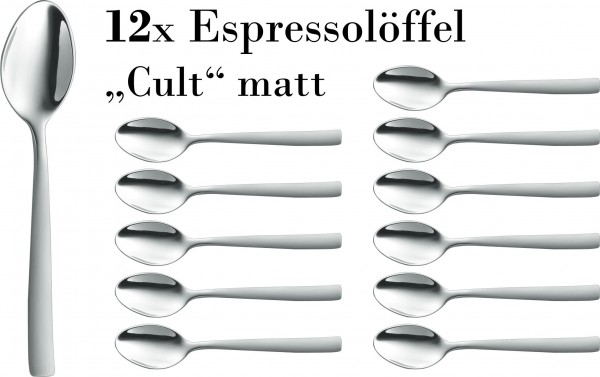 12 Espressolöffel Cult matt BSF/Zwilling