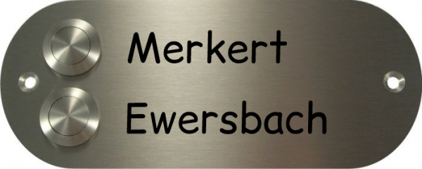 Türschild-Edelstahl ET1