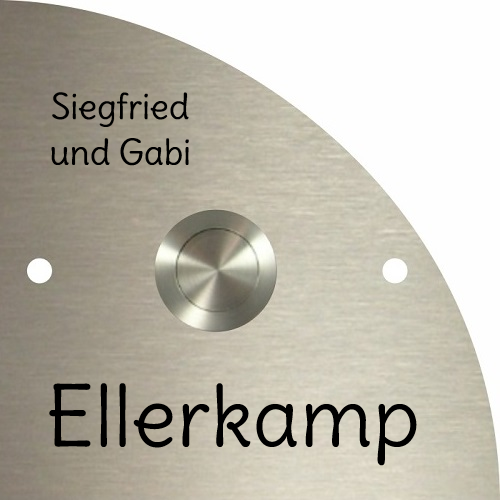 Türschild-Edelstahl ET57