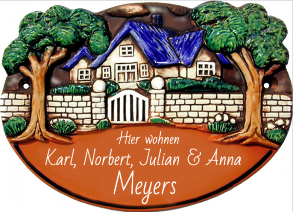 Türschild Landhaus Stil Landhaus