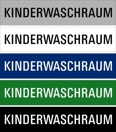 Hinweisschild "Kinderwaschraum"