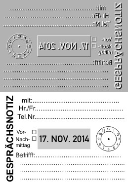 Ersatztextplatte Colop Classic 2860