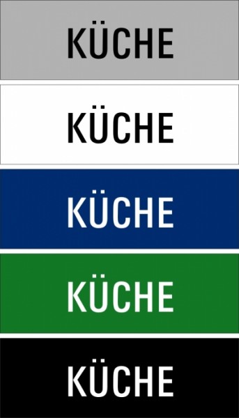 Hinweisschild "Küche"