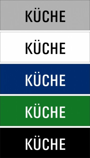 Hinweisschild "Küche"