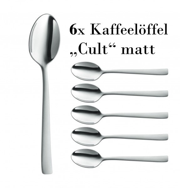 6 Kaffeelöffel Cult matt BSF/Zwilling
