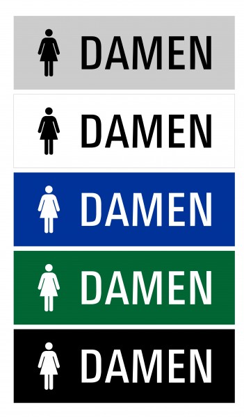 Hinweisschild "WC Damen"