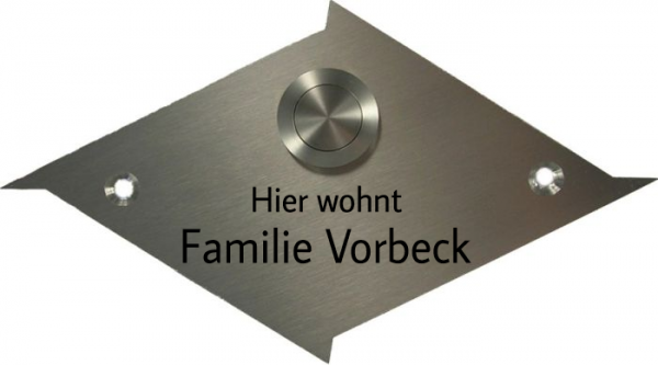 Türschild-Edelstahl ET22