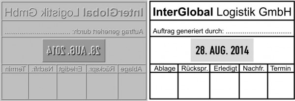 Ersatztextplatte für Trodat Professional 5480