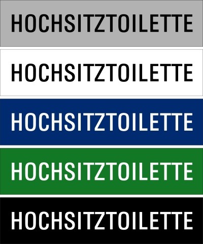 Hinweisschild "Hochsitztoilette"