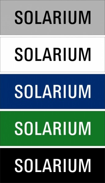 Hinweisschild "Solarium"